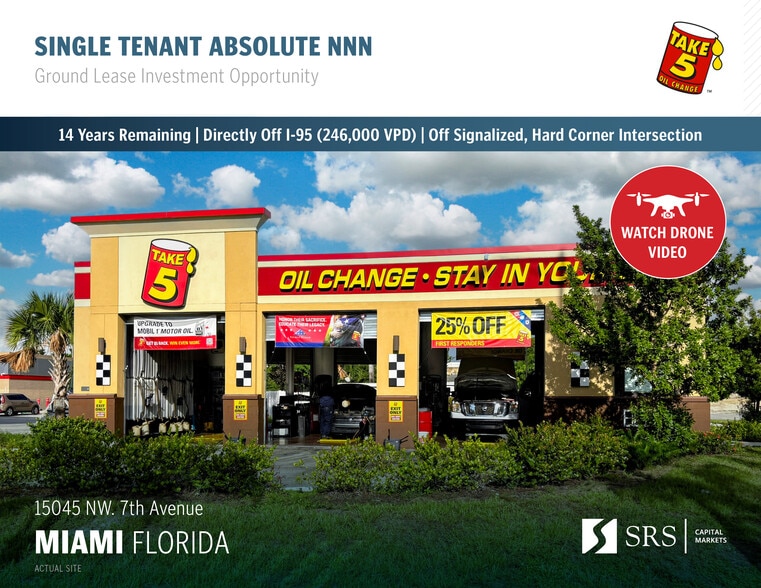Primary Photo Of 15045 NW 7th Ave, Miami Service Station For Sale