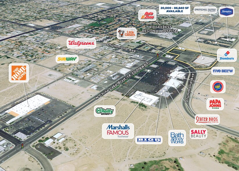 More Photos Of 910 N China Lake Blvd, Ridgecrest Freestanding For Lease
