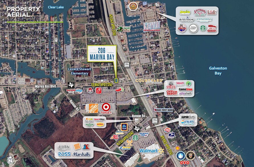 More Photos Of 206 Marina Bay Dr, Kemah Fast Food For Lease