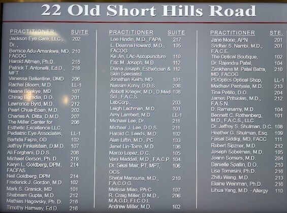 More Photos Of 22 Old Short Hills Rd, Livingston Medical For Lease