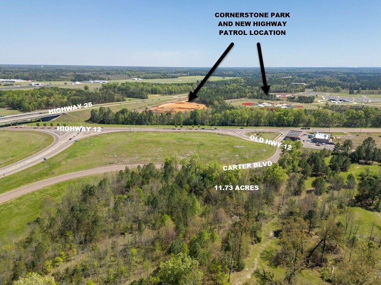 More Photos Of 11.73 acres W Side of Hwy 25 @ Carter Blvd, Starkville Land For Sale