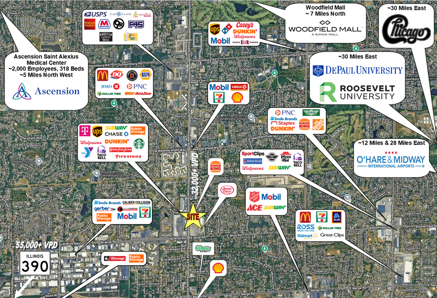 More Photos Of 1023-1127 S Roselle Rd, Schaumburg Freestanding For Sale