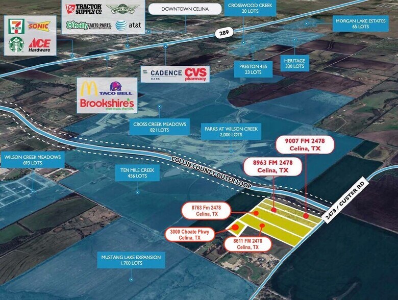 More Photos Of SWC Outer Loop & Custer Rd., Celina Land For Sale