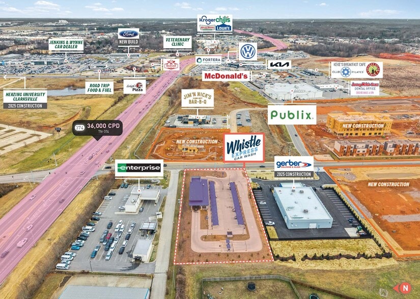 More Photos Of 2530 Pea Ridge Rd, Clarksville Carwash For Sale