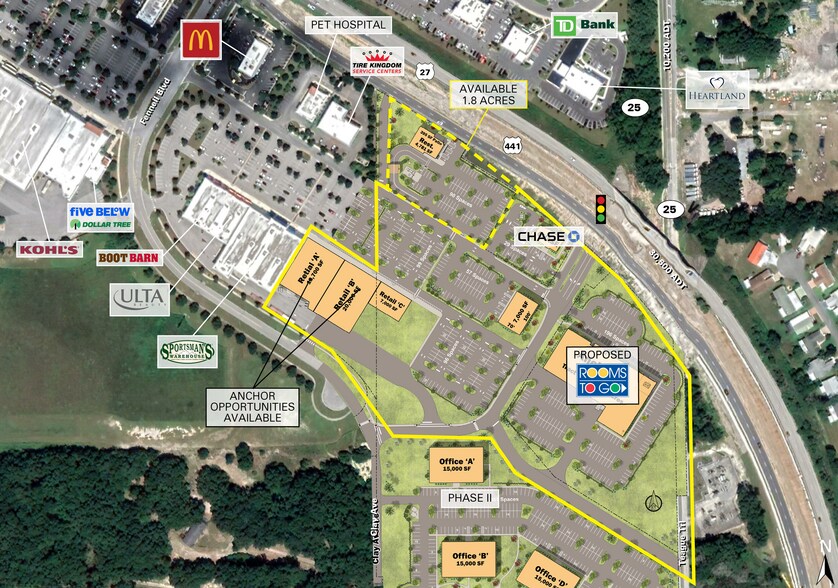 More Photos Of SWC US 441 hwy @ SR 25, Lady Lake General Retail For Lease