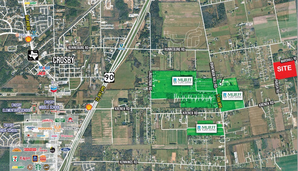 More Photos Of SEC Marshall Rd & Parish Rd, Crosby Land For Sale