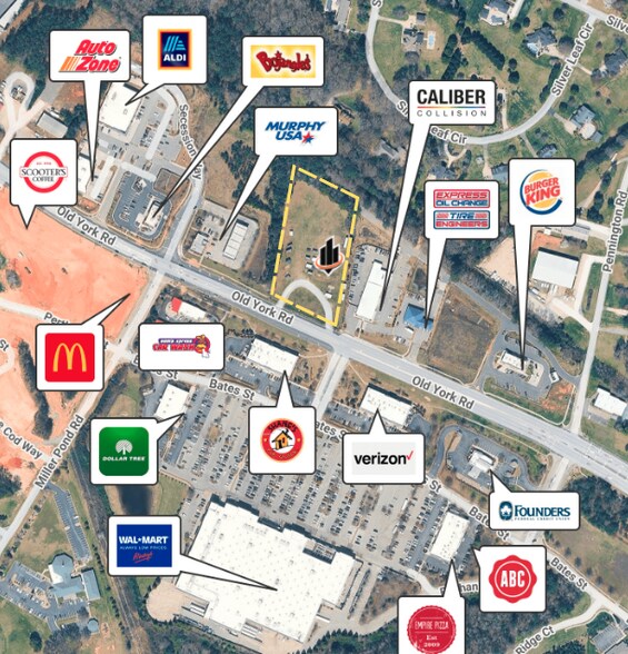 Primary Photo Of 4886 & 4888 Old York Rd, Rock Hill Land For Sale