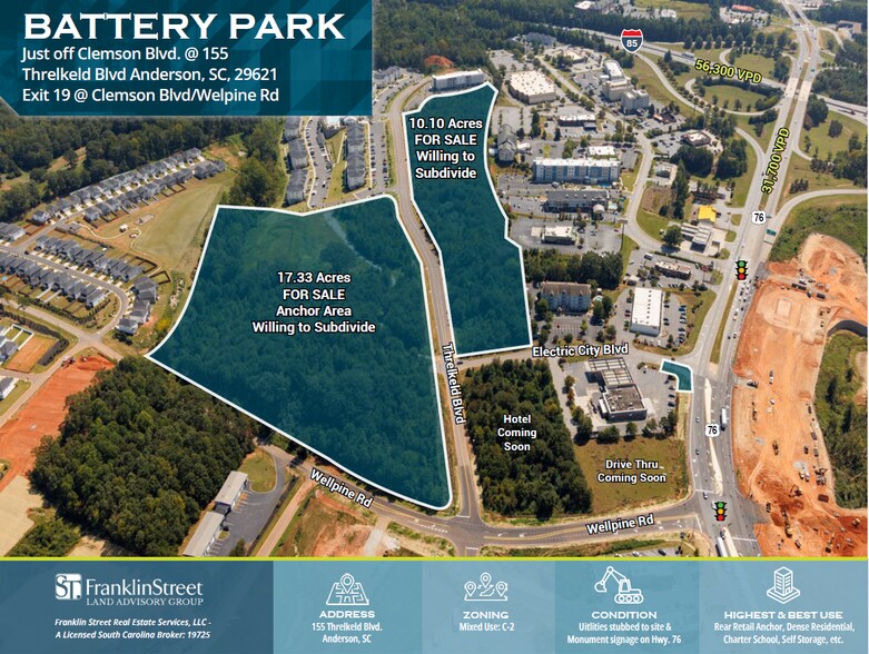 Primary Photo Of 0 Threlkeld Blvd, Anderson Land For Sale