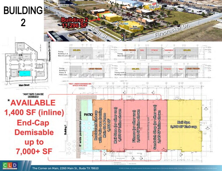 More Photos Of The Corner on Main, Buda Restaurant For Lease