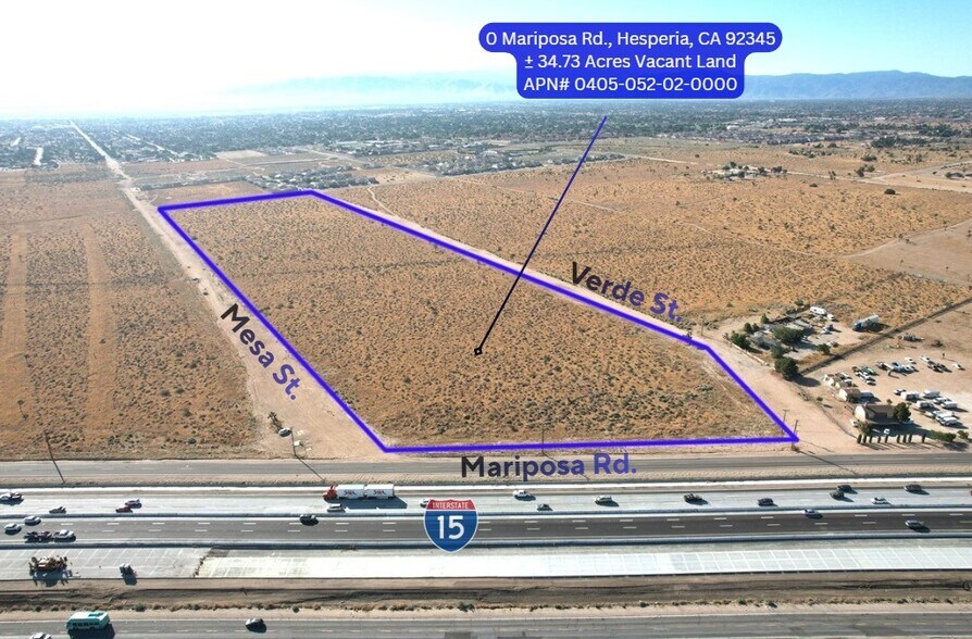 More Photos Of 34.73-Acres Mariposa Rd & I-15 FWY, Hesperia Land For Sale