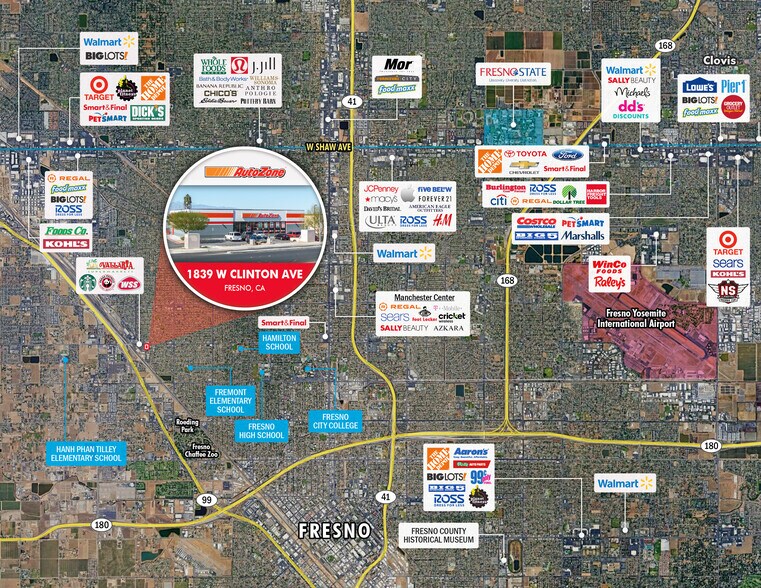 More Photos Of 1839-1843 W Clinton Ave, Fresno Freestanding For Sale