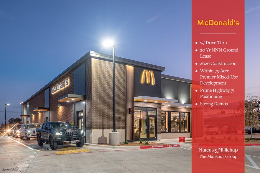 Primary Photo Of 917 W State Highway 71, Bastrop Fast Food For Sale