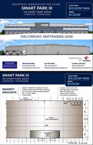 Primary Photo Of 126 Smart Park Dr, Lebanon Industrial For Lease
