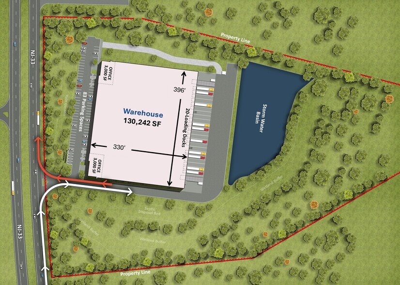 Primary Photo Of 535 NJ-33, Millstone Distribution For Lease