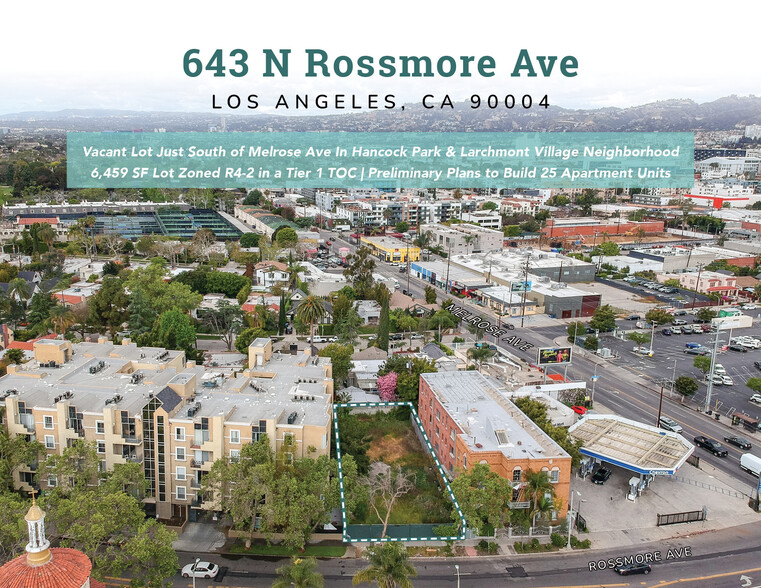 Primary Photo Of 643 N Rossmore Ave, Los Angeles Land For Sale