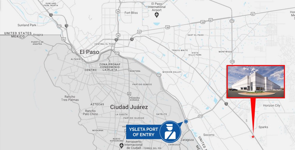 More Photos Of 11750 Gateway Blvd E, Socorro Distribution For Lease