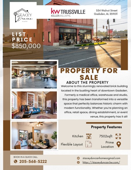 More Photos Of 534 Walnut St, Gadsden Showroom For Sale