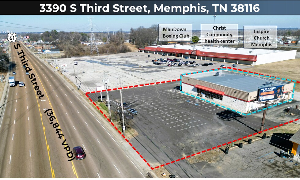 More Photos Of 3390 S 3rd St, Memphis General Retail For Lease