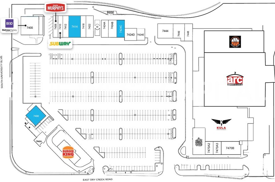 More Photos Of 7408-7490 S University Blvd, Littleton Unknown For Lease