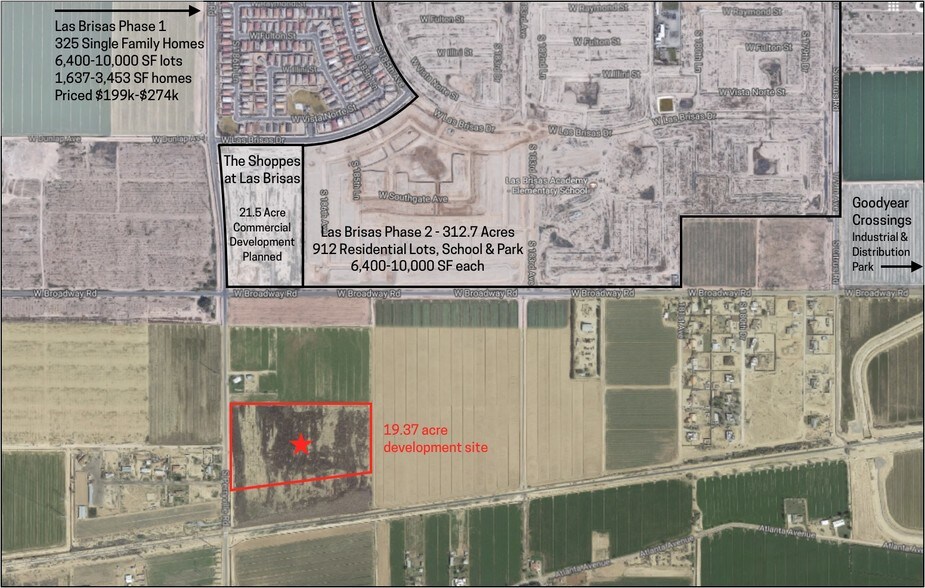 More Photos Of SE Perryville Rd & Broadway Rd, Goodyear Land For Sale