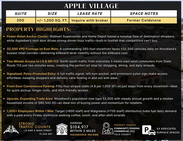 More Photos Of 1780 E Main St, Woodland General Retail For Sale