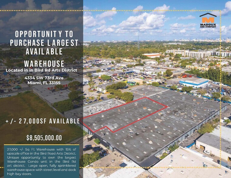 More Photos Of 4305-4440 SW 73rd Ave, Miami Warehouse For Sale