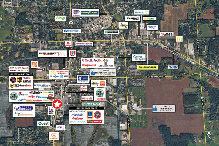 More Photos Of 910 S Main St, Lapeer Freestanding For Sale