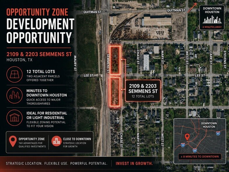 Primary Photo Of 2109 Semmes St, Houston Land For Sale