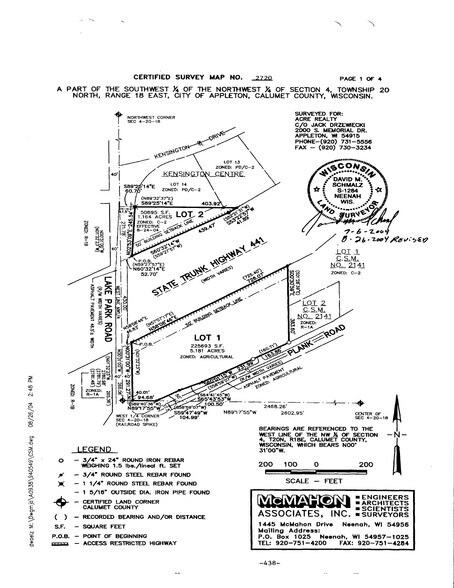 More Photos Of Plank Rd @ Lake Park Rd., Appleton Land For Sale