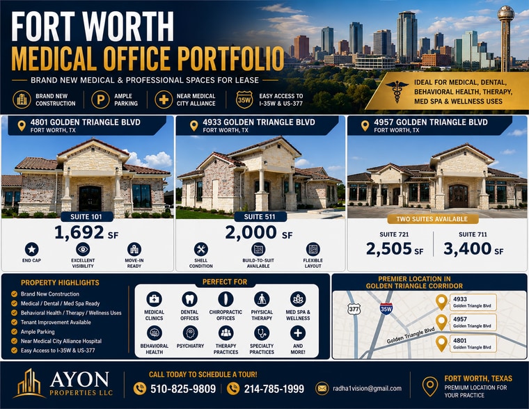 More Photos Of 4957 Golden Triangle Blvd, Fort Worth Medical For Lease