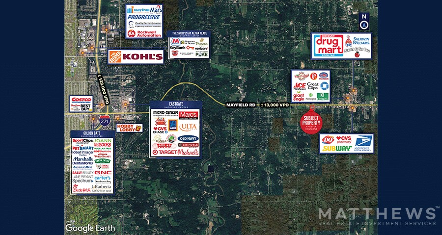 More Photos Of 8001-8053 Mayfield Rd, Chesterland General Retail For Lease
