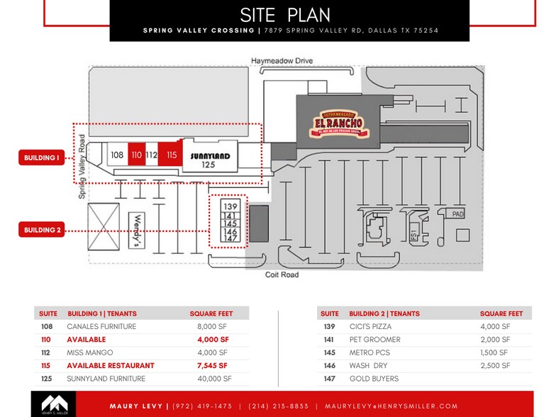 More Photos Of 7879 Spring Valley Rd, Dallas General Retail For Lease