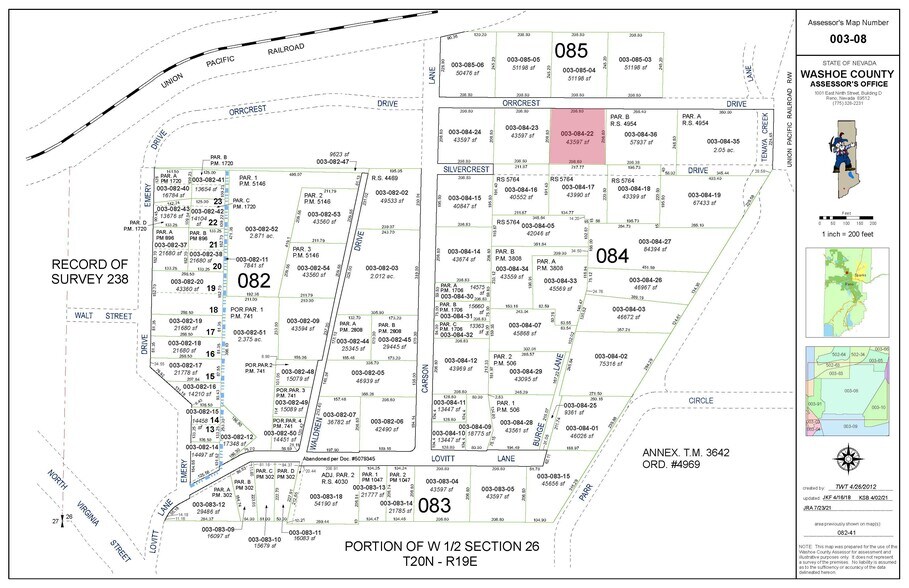 Primary Photo Of 550 Orrcrest Dr, Reno Land For Sale
