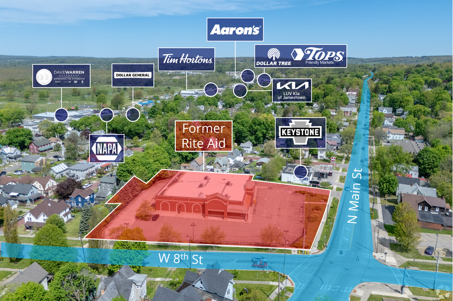 Primary Photo Of 811 N Main St, Jamestown Freestanding For Lease