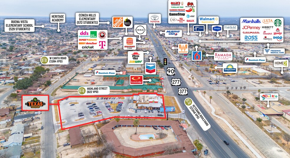 More Photos Of 1918 Veterans Blvd, Del Rio Restaurant For Sale