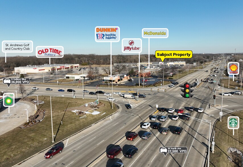 More Photos Of 1851-1892 N Neltnor Blvd, West Chicago Freestanding For Lease