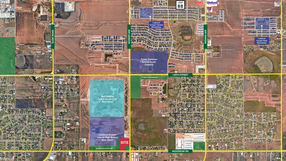 More Photos Of Woodrow Road @ Quaker Avenue, Lubbock Land For Sale