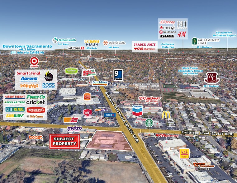 Primary Photo Of 5610 Stockton Blvd, Sacramento Freestanding For Lease