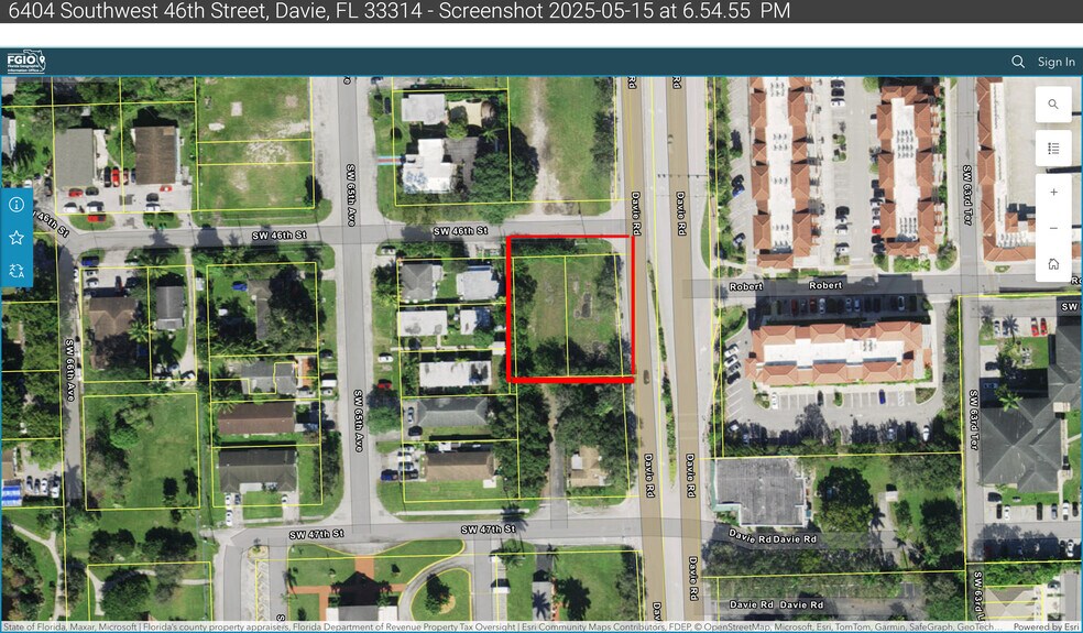 Primary Photo Of 6404 SW 46th St, Davie Land For Sale