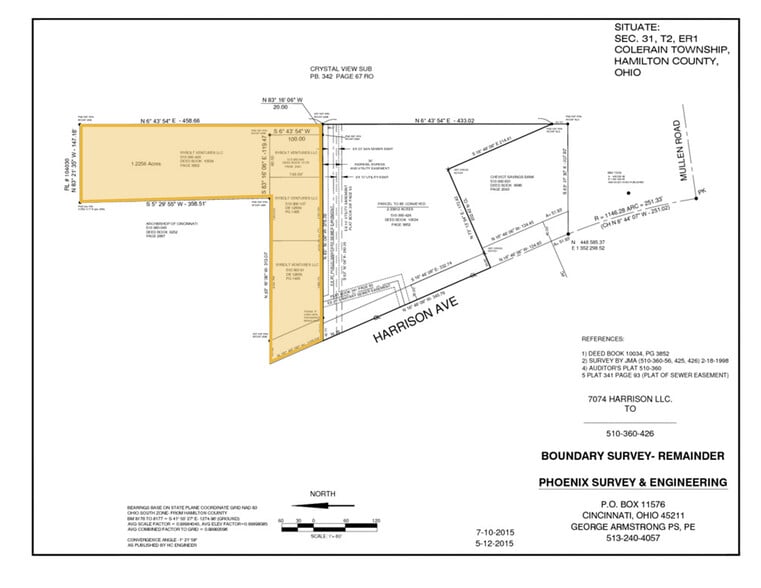 More Photos Of 7102 Harrison Ave, Cincinnati Land For Sale