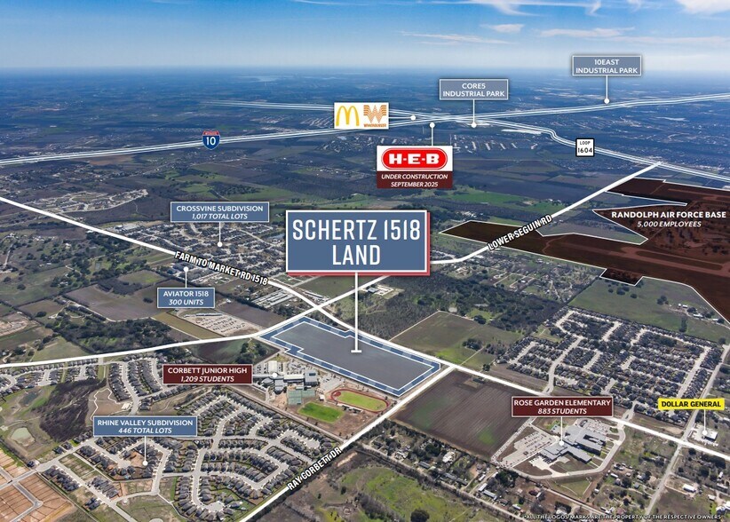 More Photos Of FM 1518 & Lower Seguin Rd, Schertz Land For Sale