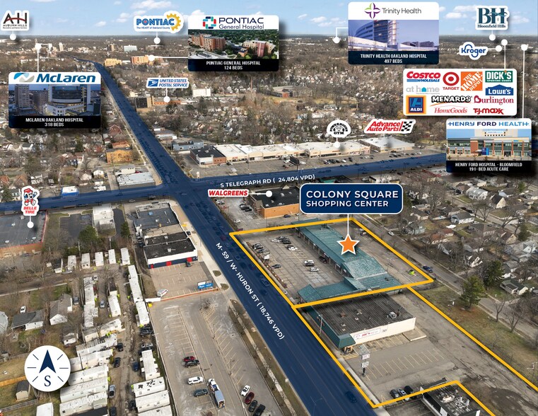 More Photos Of 931-981 W Huron St, Waterford Freestanding For Sale