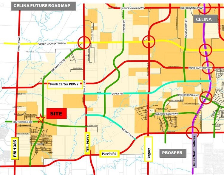 More Photos Of 6131 Crutchfield Rd, Aubrey Land For Sale