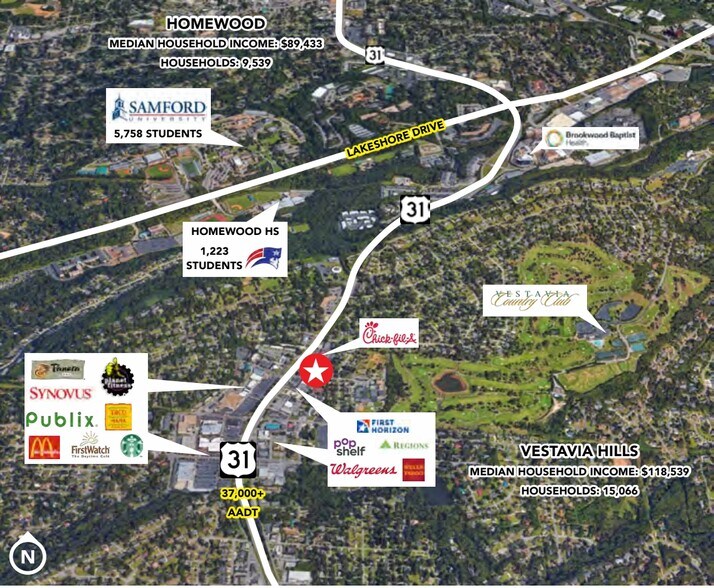 More Photos Of 521 Montgomery Hwy, Vestavia Hills Unknown For Lease