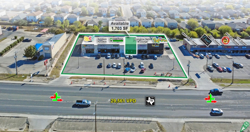 More Photos Of 8190-8214 FM 78, Converse Storefront For Sale