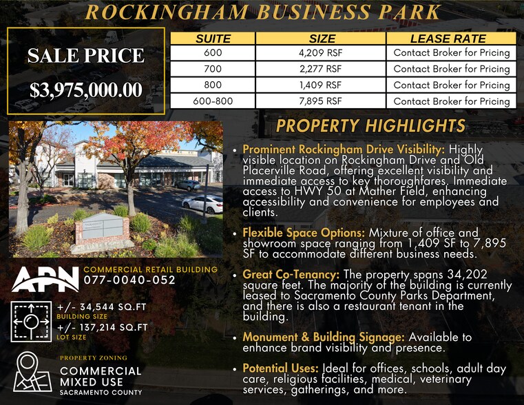 More Photos Of 10361 Rockingham Dr, Sacramento Office For Sale