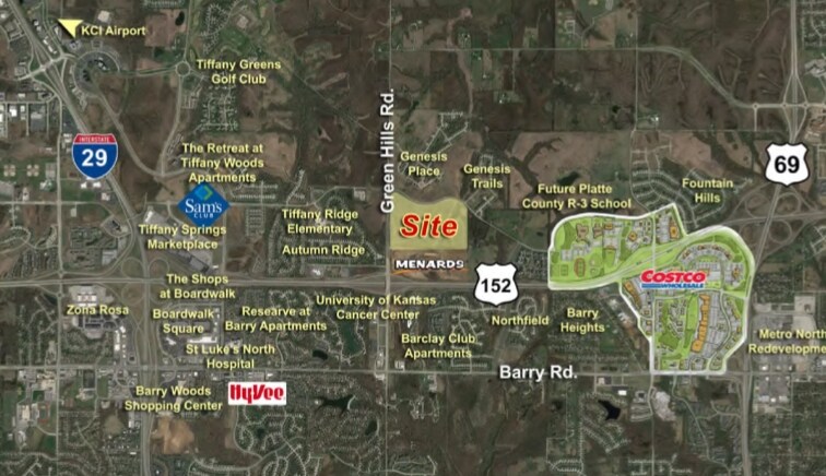 Primary Photo Of Green Hills Rd and 152 Highway, Kansas City Land For Sale