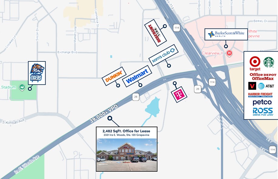 More Photos Of 2321 Ira E Woods Ave, Grapevine Medical For Lease