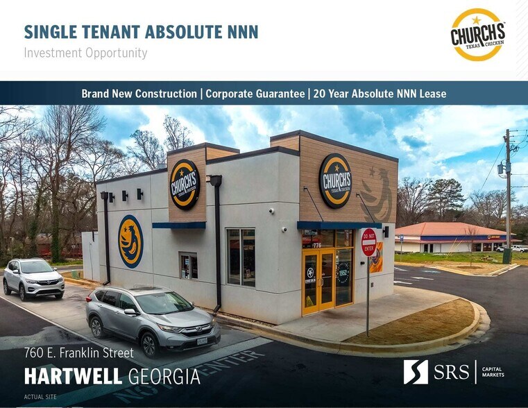 Primary Photo Of 776 E Franklin St, Hartwell Fast Food For Sale