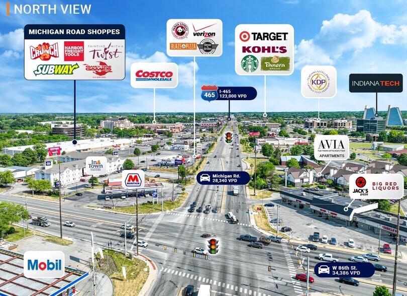 More Photos Of 8752 Michigan Rd, Indianapolis Department Store For Lease